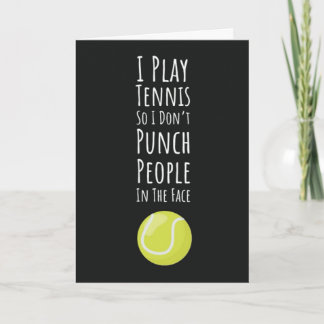 Roliga Tenniskort För Vän Spelare Idrottsutövare S Kort