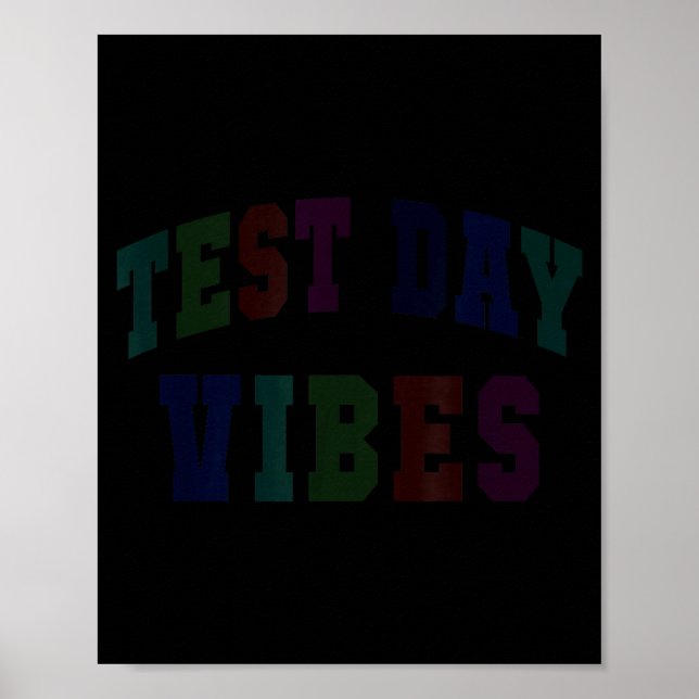 Roliga testdagsvibbar testar lärare bruh stem poster (Framsidan)