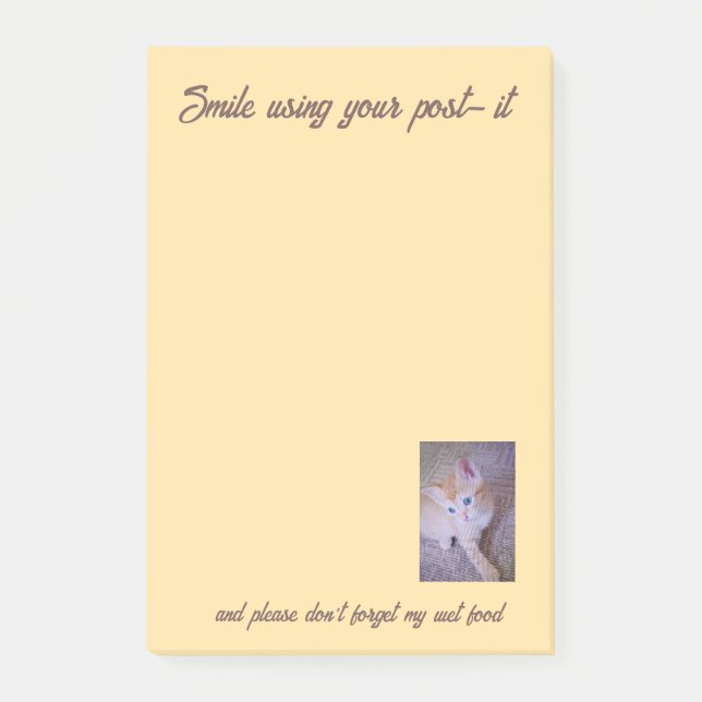 Roliga texter om kattbilder post-it block (Framsida)
