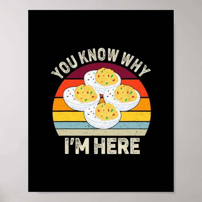 Roliga Thanksgiving Deviled Eggs Du vet varför jag Poster (Framsidan)