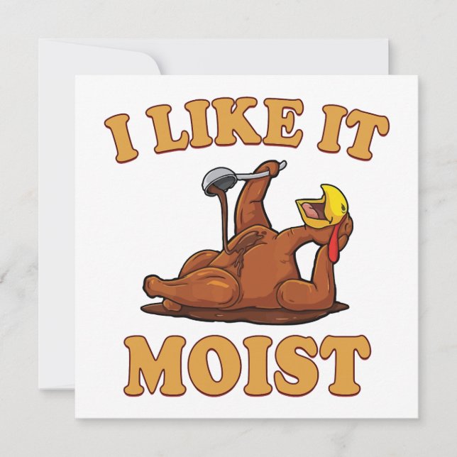 Roliga Thanksgiving-mat Familj Grupp Set I LIKE I Inbjudningar (Framsida)