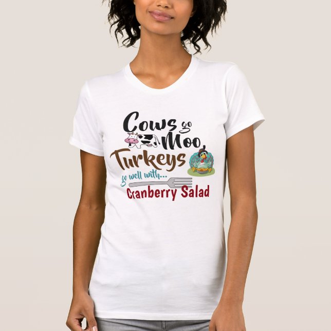 Roliga thanksgivingskjortor t shirt (Framsida)