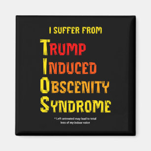 Roliga Tios Trump Orsakade Obscenitetssyndrom Mots Magnet