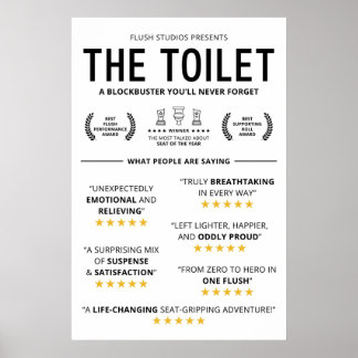 Roliga Toalett Recensioner Poster