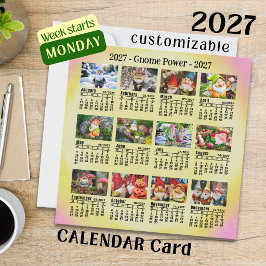 Roliga Tomtar 2027 Anpassningsbar Fotokalender - M