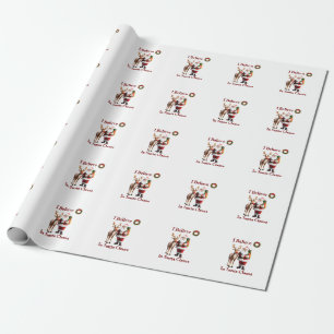 Roliga tomten Rudolf med den röda näsan renen Presentpapper