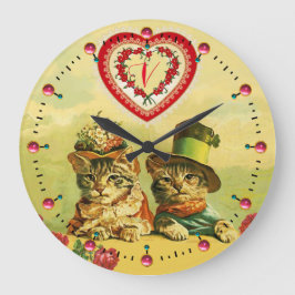 ROLIGA TRADITIONELLVALENTINES DAYKATTER, hjärtor, Stor Klocka
