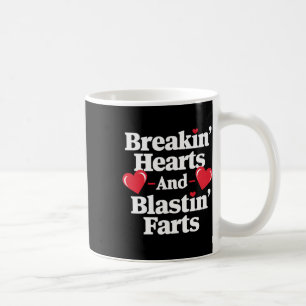 Roliga Trasiga Hjärtan Och Smällande Fartar Mäns V Kaffemugg