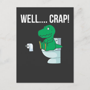 Roliga Trex Armar Liten Dinosaurie Humor Vykort