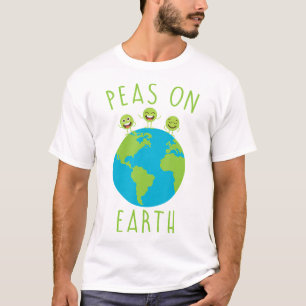 Roliga tröjor Peas på jorden Tees Peace Manar