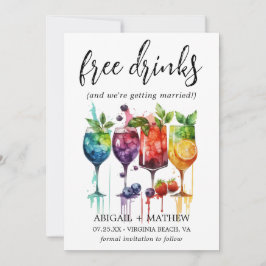 Roliga Tropiska Fruktcocktails Dryck Foto Bröllop Spara Datumet