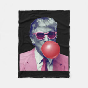 Roliga Trump Bubble Gum Yum Gåvor Fleecefilt