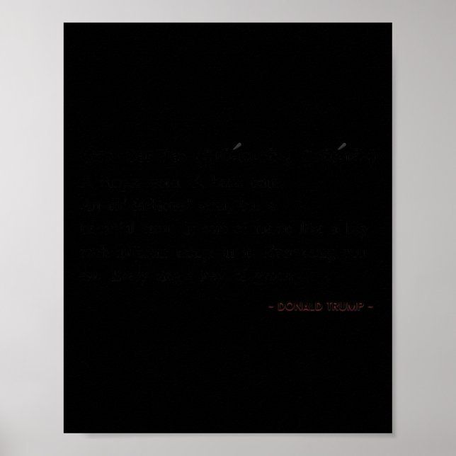 Roliga Trump-citat Dagligvaror Definition Poster (Framsidan)