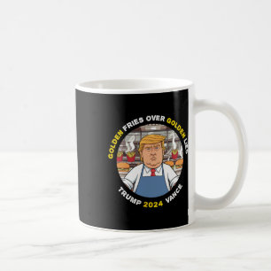 Roliga Trump Gyllenefries över gyllene lögner Trum Kaffemugg