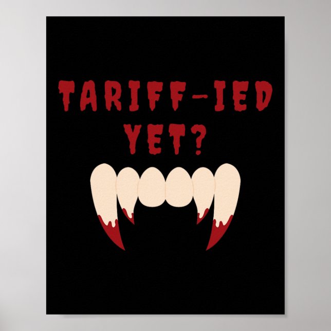 Roliga Tull-ifierade Skrämda Tullavgifter Anti-tru Poster (Framsidan)