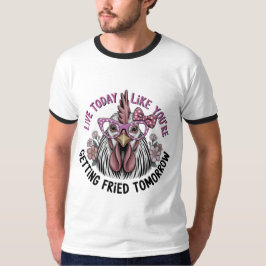 Roliga Tuppglasögon Motiverande Citat T Shirt