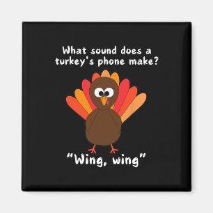 Roliga Turkiet Skämt Och Humorälskare För Thanksgi Magnet