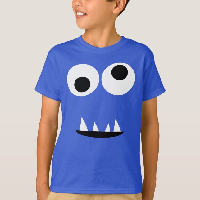 Roliga två synade gigantiska ansiktefånigungar tee shirt (Framsida)