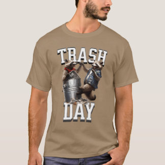 Roliga tvättbjörndagsdjur roliga t shirt
