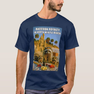Roliga tvättbjörns-royalty i North Myrtle Beach T Shirt
