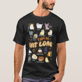 Roliga typer av kattbröd söta kattungar katter kat t shirt