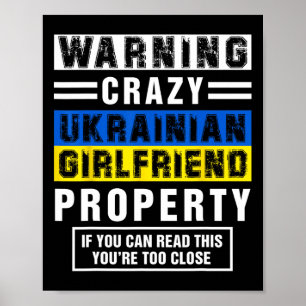 Roliga ukrainska flickvänner Citat Ordförande Pojk Poster