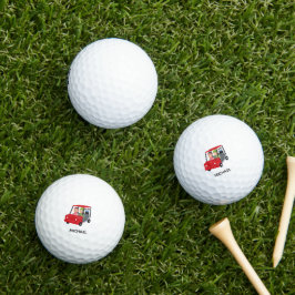 Roliga unika golfbollar med monogramnamn