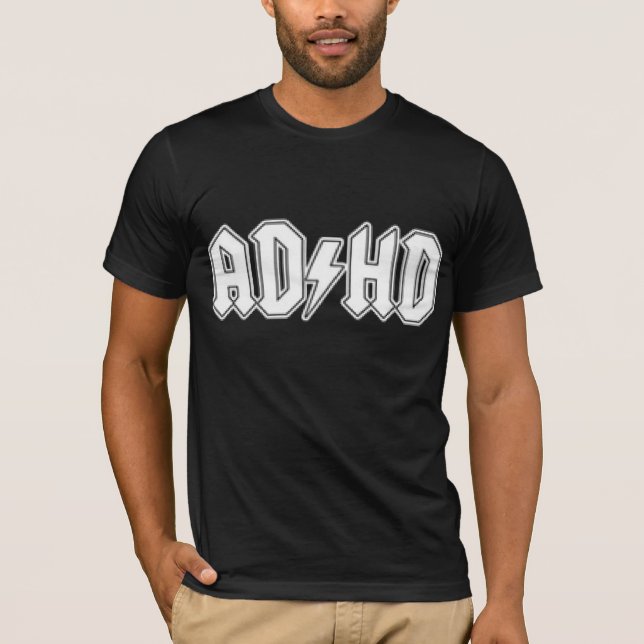 Roliga utslagsplatsskjortor för ADHD Tee (Framsida)