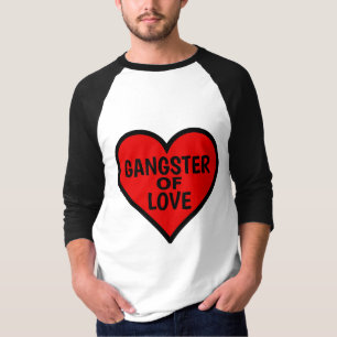 Roliga valentin dag manar T-tröja, gangster T-shirt