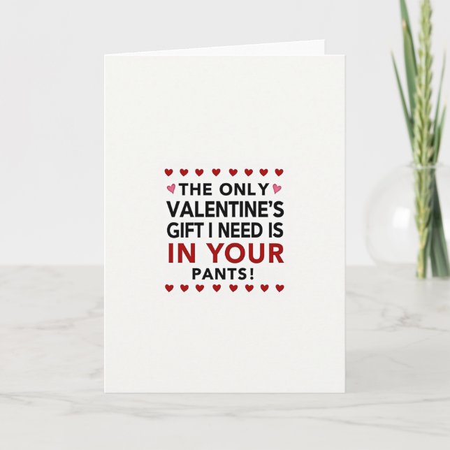 Roliga Valentines Byxor Kort (Framsida)