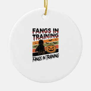 Roliga Vampire Halloween-tröjor för blivande vampy Julgransprydnad Keramik