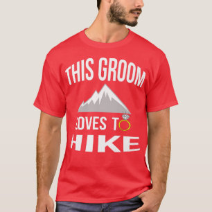 Roliga vandringspresenter för brudgum till möhippa t shirt