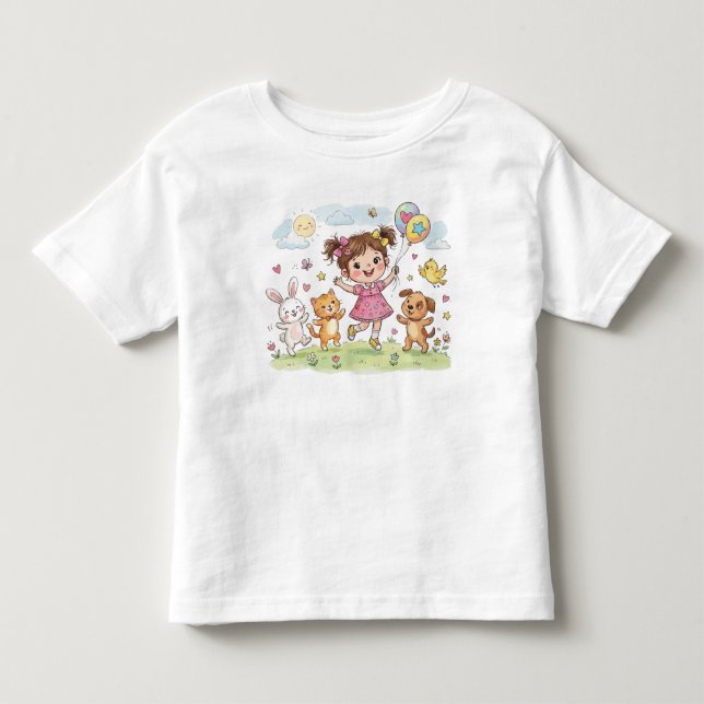 Roliga Vänner T-Shirt (Framsida)