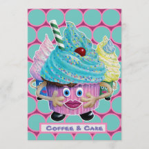 Roliga vardagliga vänner, familj tårta och kaffe