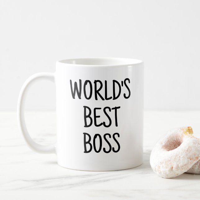 Roliga världens bästa chef kaffemugg (Med munk)