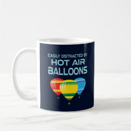 Roliga varmluftsballonger Ballongflygning Kaffemugg