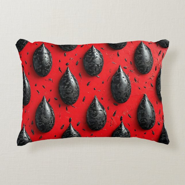 Roliga vattenmelonfrön Ljusa sommaren 🍉 Prydnadskudde (Framsidan)