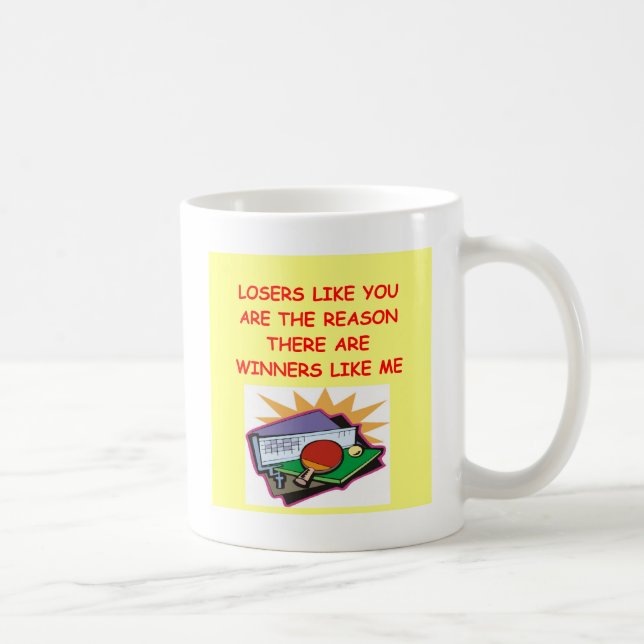 roliga vinnarear och förlorareskämt kaffemugg (Höger)