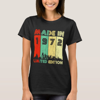 Roliga Vintage 1972 Födelsedagscitat Firande T Shirt