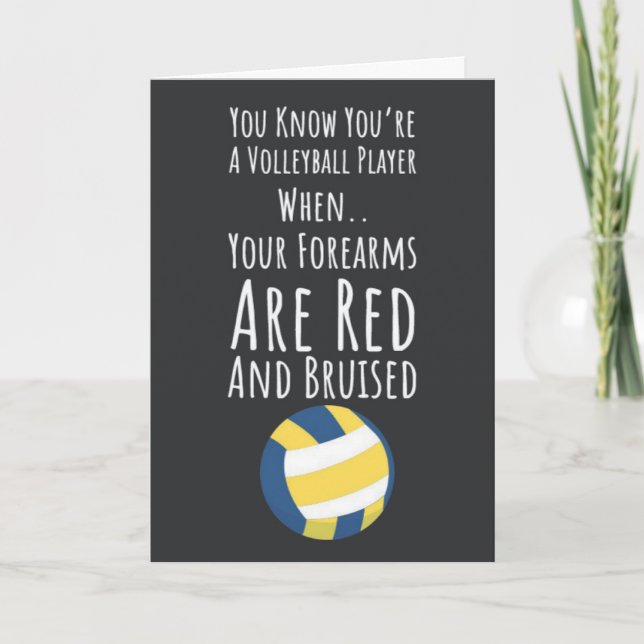 Roliga volleybollkort Fan lag sport spelare Kort (Framsida)