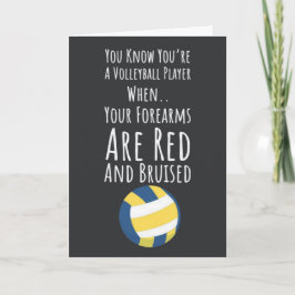 Roliga Volleybollkort Fan Lagsporter Spelare Kort