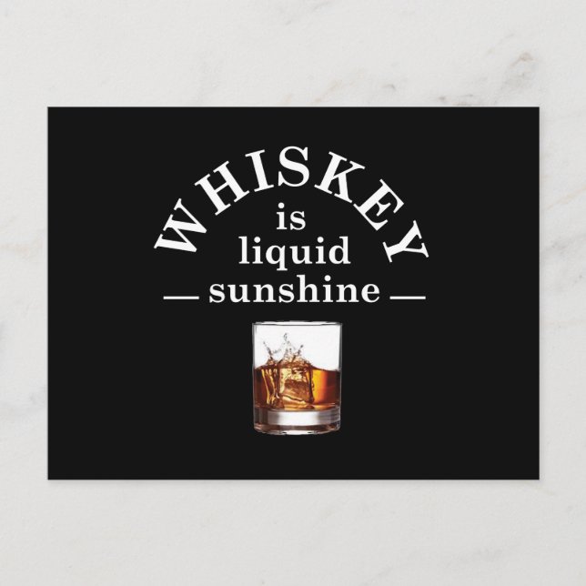 Roliga whiskey-citat drickat roliga talesätt vykort (Framsida)