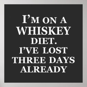 Roliga whisky-citat humor whiskey-ord poster