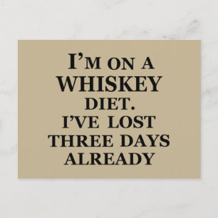Roliga whisky-citat humor whiskey-ord vykort