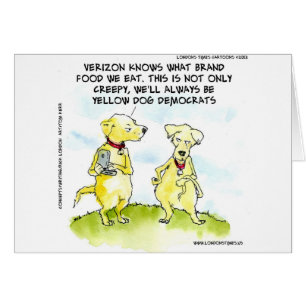 Roliga Yellow Dog-demokrater Hälsningskort