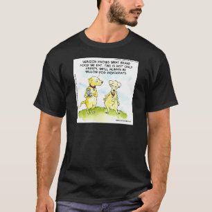 Roliga Yellow Dog-demokrater T Shirt