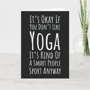 Roliga yogakort Fred Namaste Söt skräck Kort