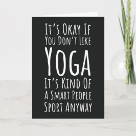 Roliga Yogakort Fred Namaste Söta Skräck Kort
