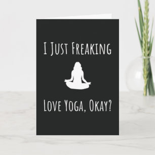 Roliga yogakort Träningshumor Kort