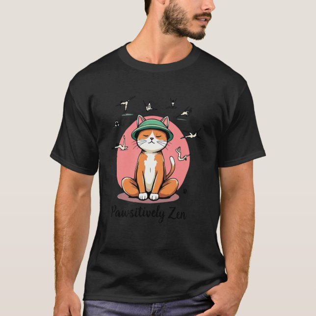Roliga yogalärarkattklasser t shirt (Framsida)